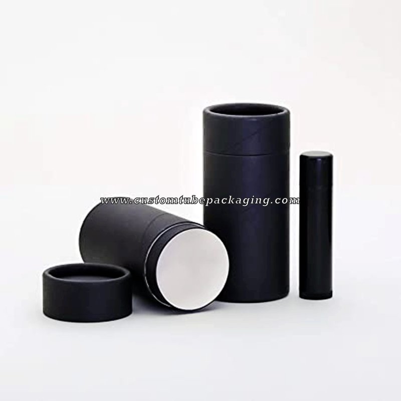 Black Kraft Paper Cardboard Tube Packaging