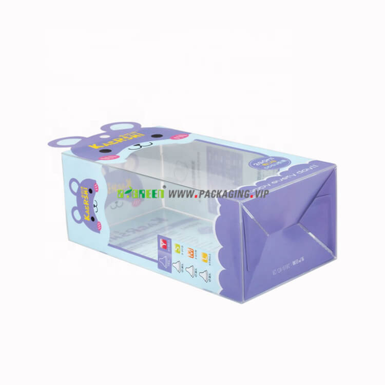 Clear PET plastic folding boxes