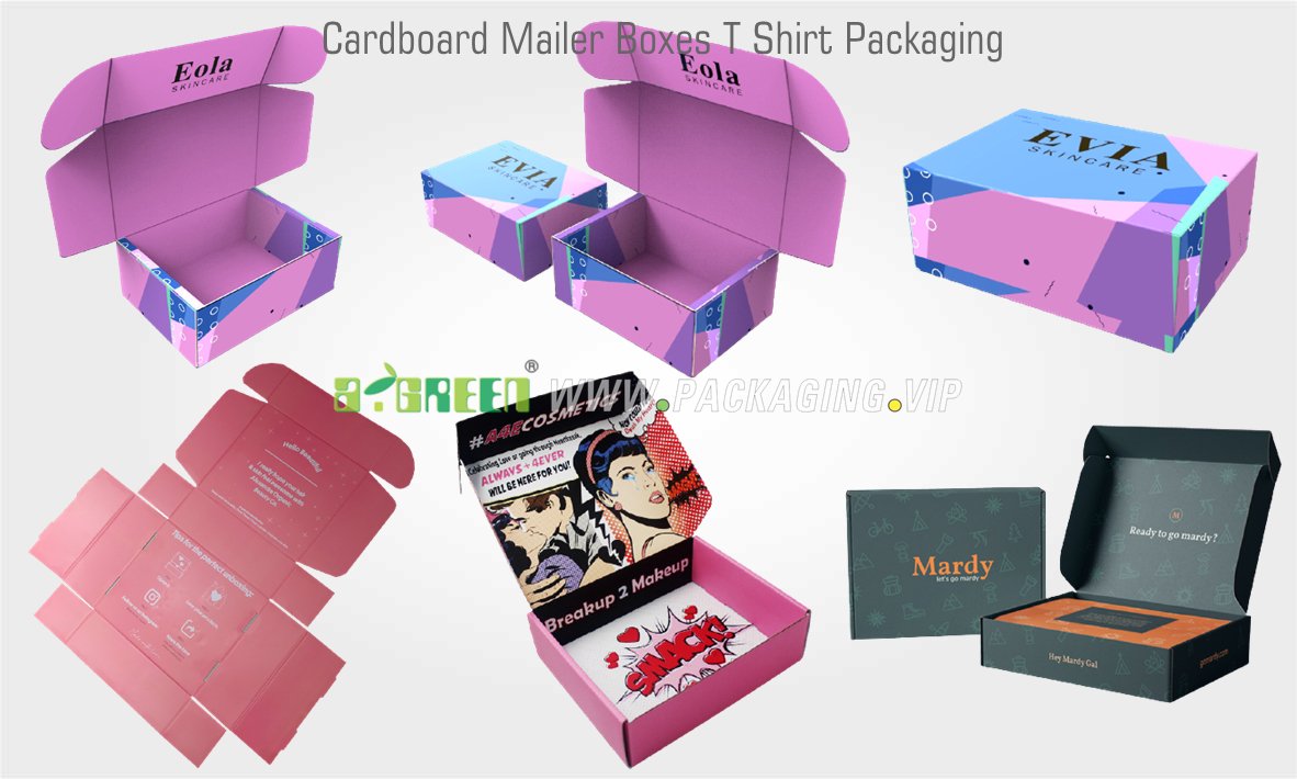 T shirt apparel packaging custom cardboard tube boxes 2